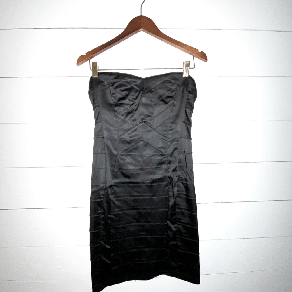 Arden B. Black Strapless Dress Size S